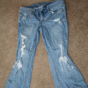 American Eagle stretch ripped jean